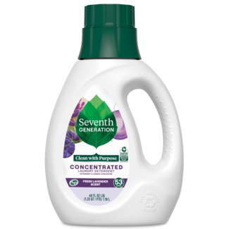 Concentrated Laundry Detergent Fresh Lavender Scent Front of Bottle
